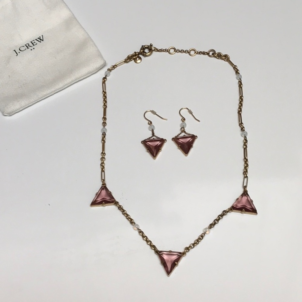 J Crew necklace and earrings set